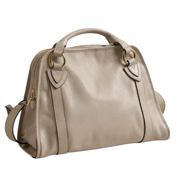 MARC JACOBS Women’s Classic Wellington Fulton Leather Top Handle Satchel Bag - Picture 3 of 8